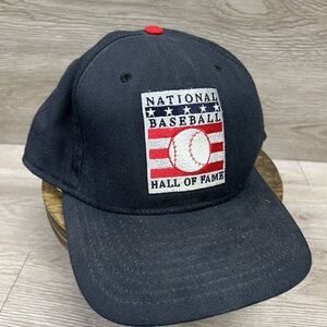 New Era National Baseball Hall Of Fame Size Medium-Large Hat Navy Blue USA
